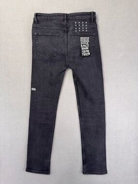 Ksubi Jeans Men's 32 X 29 Black Denim Van Winkle Hazlow Ace Slice Slim Skinny